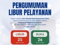 Pengumuman Libur Pelayanan